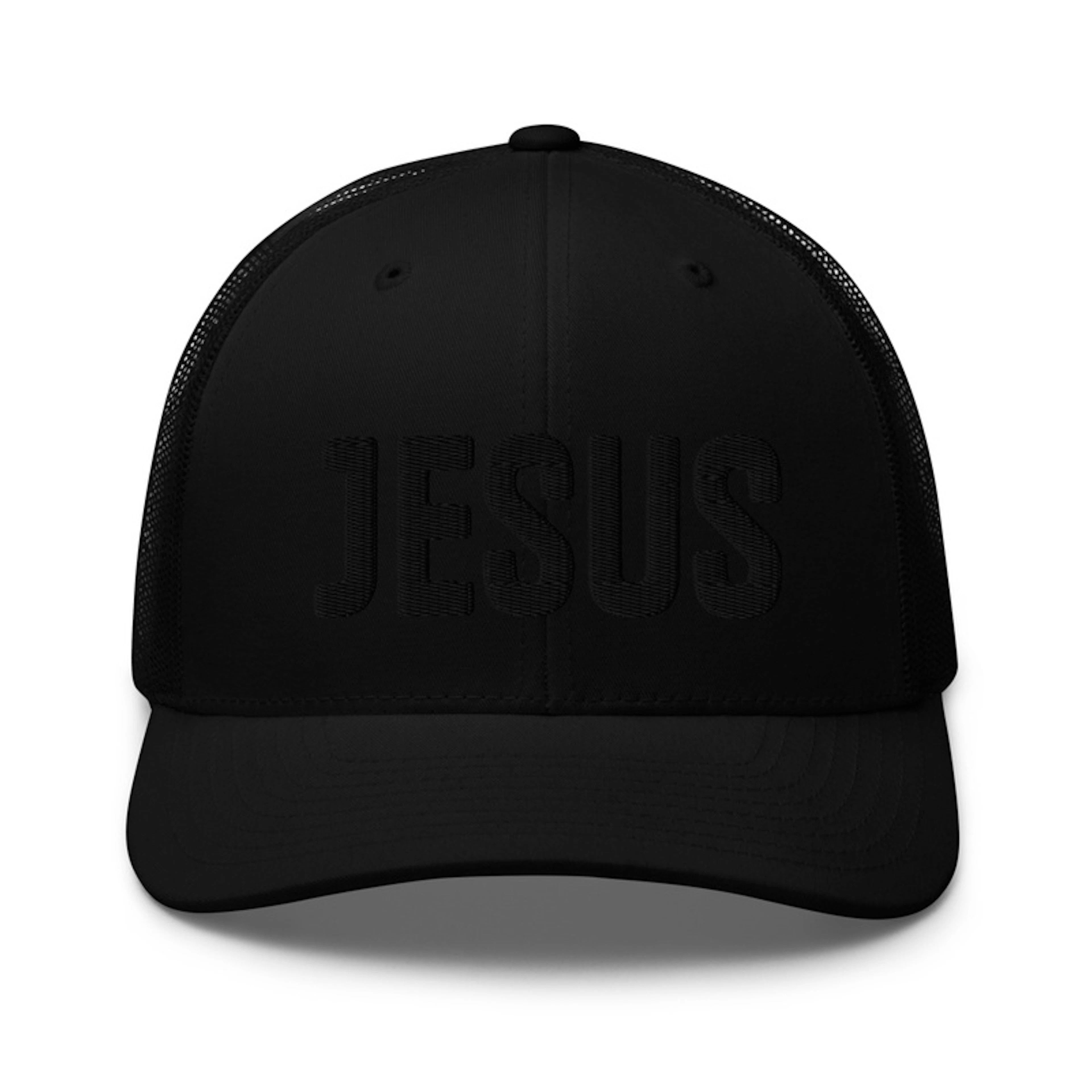 Black on Black JESUS Hat